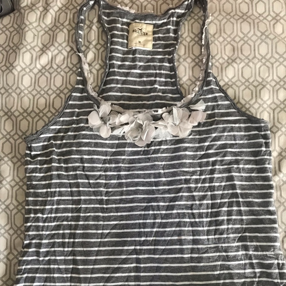 Hollister tank top with floral detail